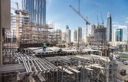 A building construction site